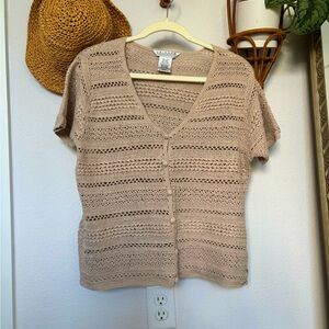 Vintage Textured Knit Sweater